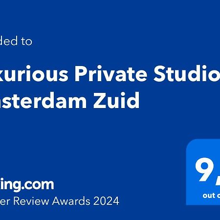 Luxurious Private Studio Amsterdam Zuid Eksteriør bilde